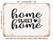 DECORATIVE METAL SIGN - Home Sweet Home - 4 - Vintage Rusty Look